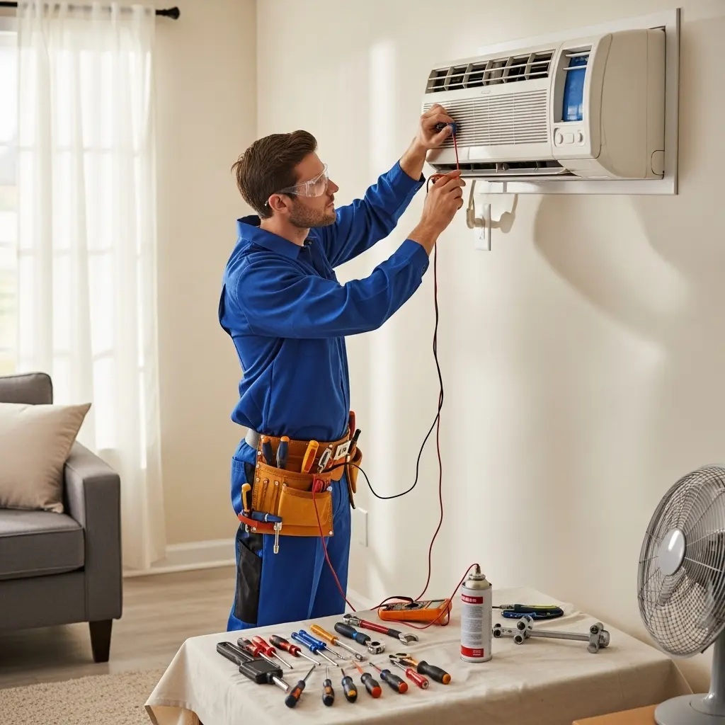 Soma Protherm Protherm klima gaz dolumu ve bakım – Enerji verimliliği artırıldı. - Teknik servis örneği